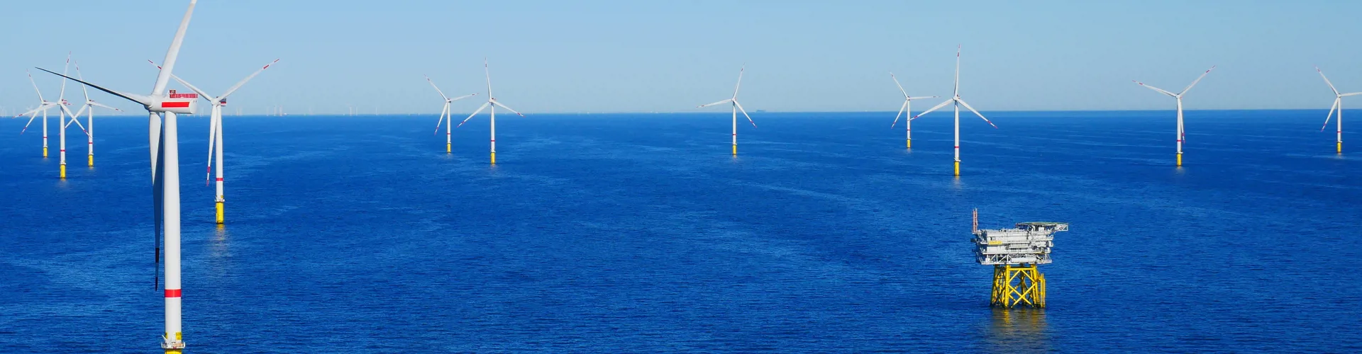 Wind turbine in sea
